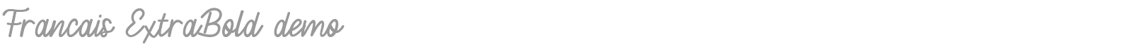 Fran�aise font preview